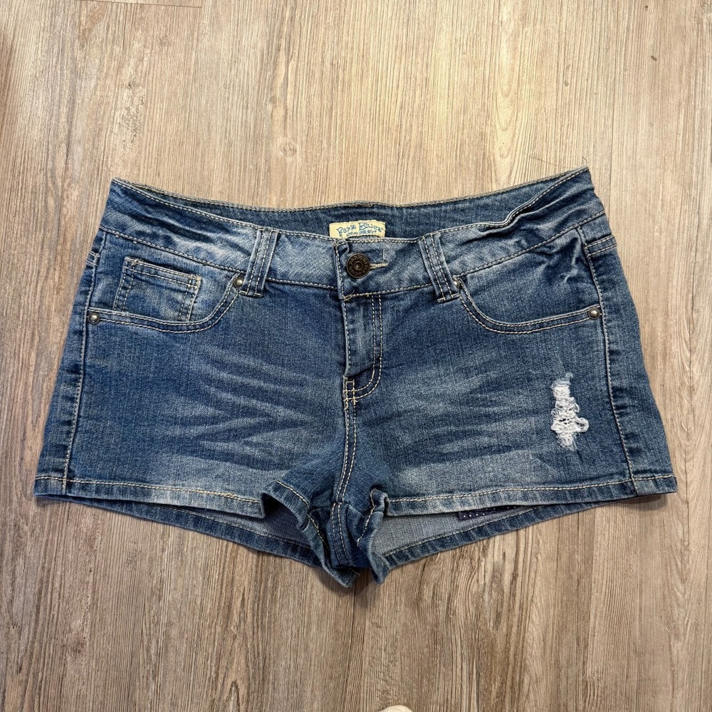 Paris Blues Womens 13 Vintage Y2K Low Rise Jean Shorts